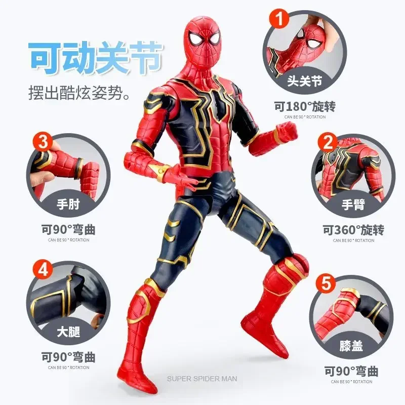 Marvel Thanos Spider-Man Captain America Iron Man animation character joint movable figure creative model hand figure toy gift