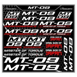 Vinyl Motocross Motorcycle Stickers Logo Set Emblem Tank Decals For YAMAHA MT09 MT-09