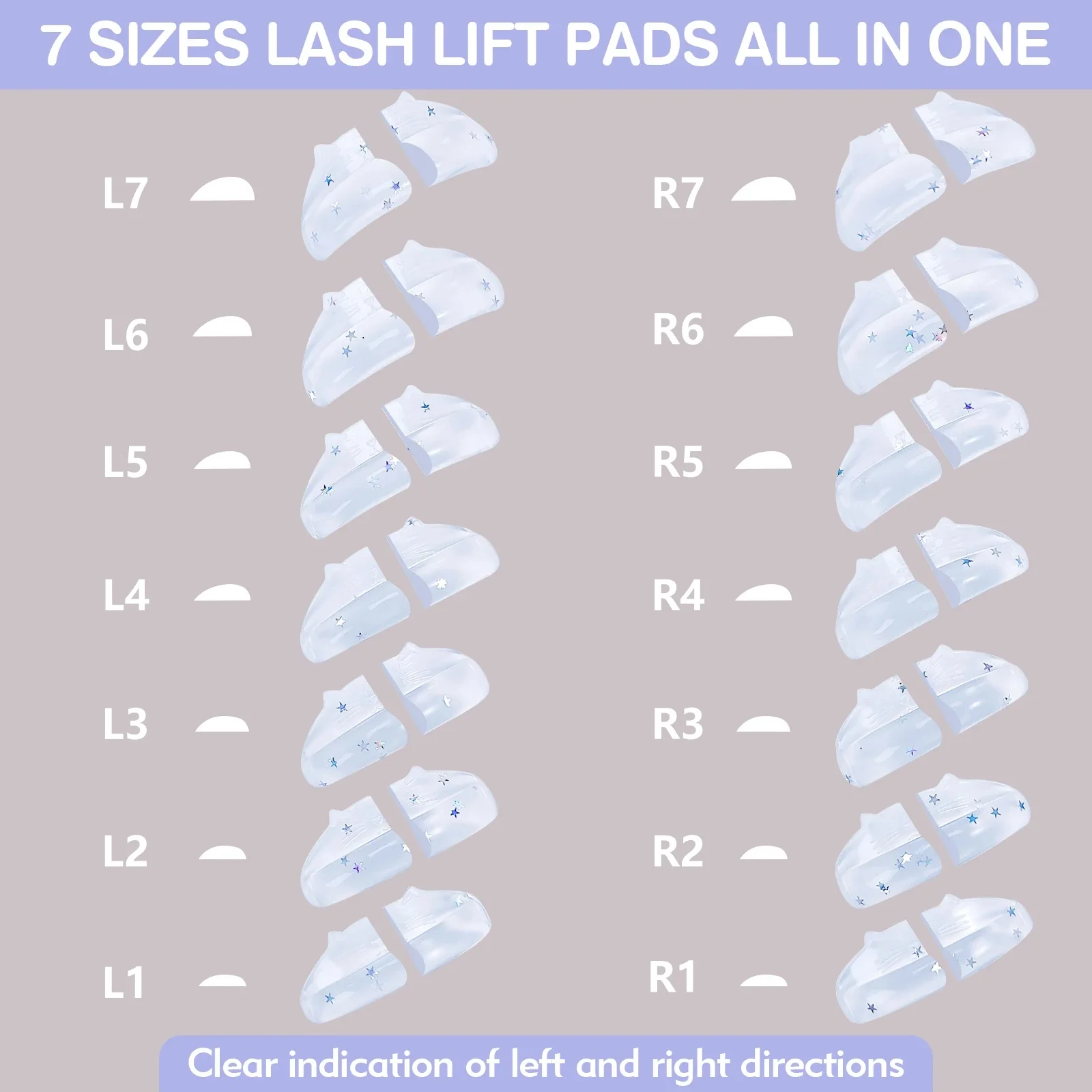 Libeauty 7 Paar Silikon Katzenform Wimpern-Lifting-Pads Klebende Wimpernlifting-Pads 3D Wimpern-Perming L-Curler Zubehör Make-up-Tool – Detail 4