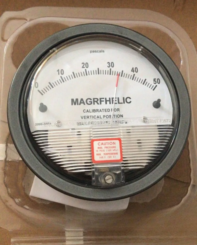

Micro Differential Pressure Gauge 0-100pa Pointer Differential Pressure Gauge 0-100pa