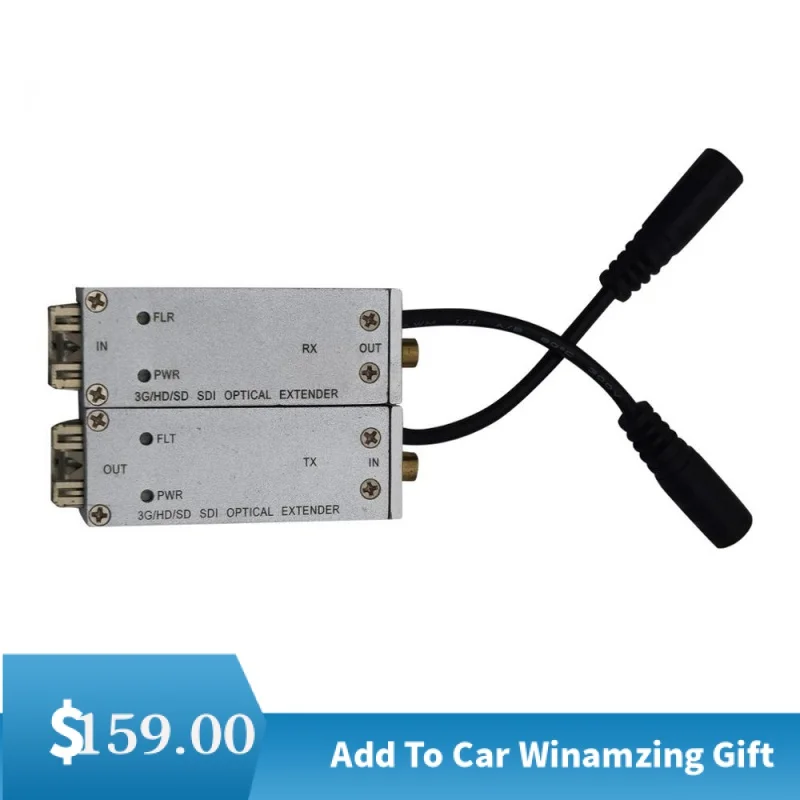 Mini SMB Interface 3G SDI Fiber Optic Transceiver SDI Fiber Extender Single Mode SMB Over Fiber Converter