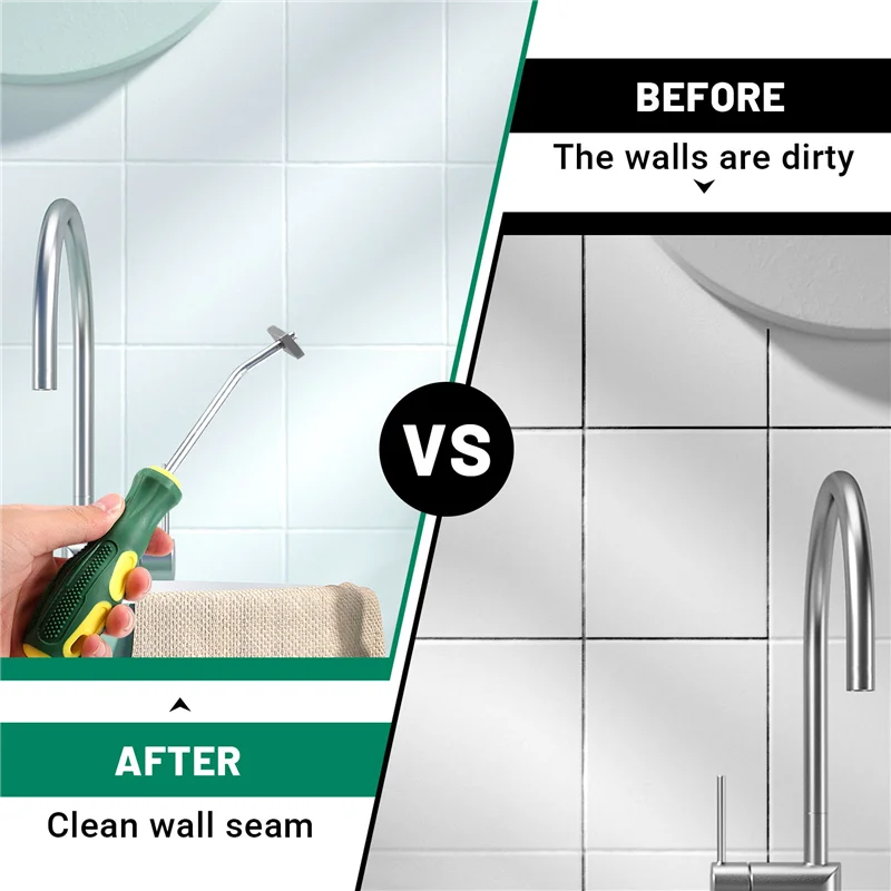 A44F-2Set أداة إزالة الجص مزيل السد أداة إزالة الصواميل الجص تنظيف أداة للمنزل مكتب بلاط المفاصل وتنظيف الأرضيات