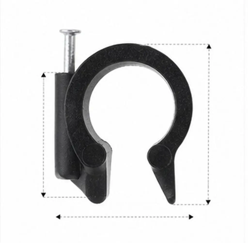 80Pcs Water Pipe Fixing Clips Plastic Tubing Holder Clamp Strong Drip Irrigation Pipe Clip Holder Nail Included Garden Farm