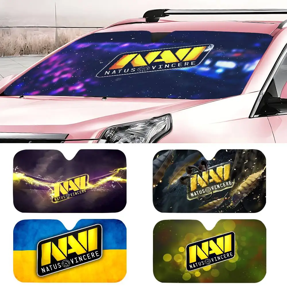 

Автомобильный солнцезащитный козырек с логотипом N-Natus Vincere, солнцезащитный козырек на переднее окно для большинства седанов, внедорожников, блоки, максимальные ультрафиолетовые лучи, сохраняют ваш автомобиль, крутой