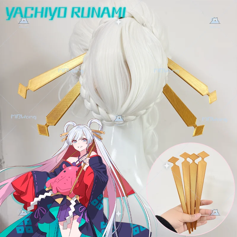 Anime Yachiyo Runami Cosplay Prop Headwear Princess Yachiyo Runami Hairpin Kaguya For Hallowmas Party Adult Women Men Role Play