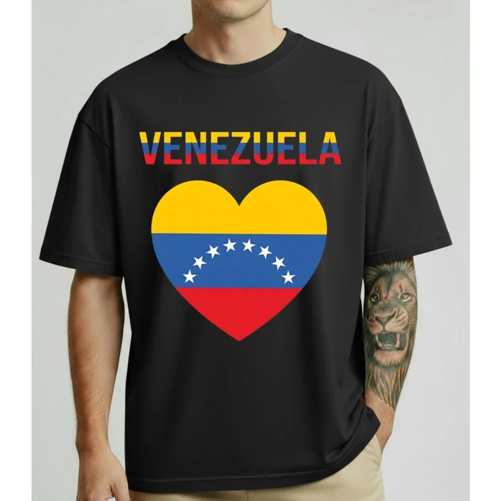 Viva Venezuela Protest T-shirt Latin Solidarity Tshirt Human Rights Street Event Clothing Men Women Modern Printed Tee Cotton T