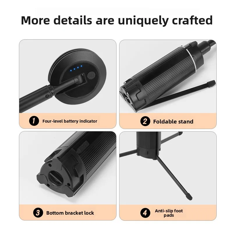 Outdoor Telescopic Light Camping Light Camp Light Tripod Portable Telescopic All Terrain Long Battery Life High Brightness
