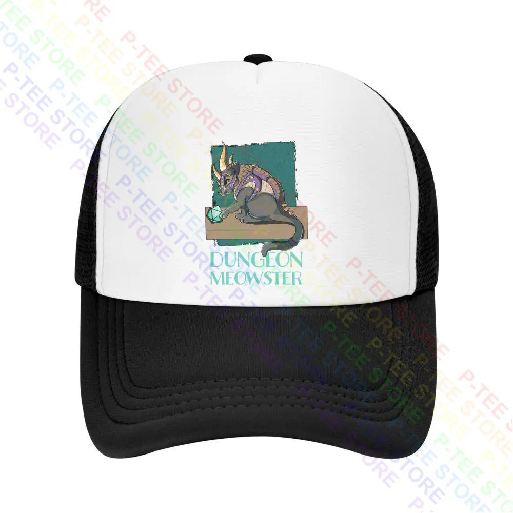 

Dungeon Meowster Cat With Dragon Armor Baseball Cap Snapback Caps Knitted Bucket Hat