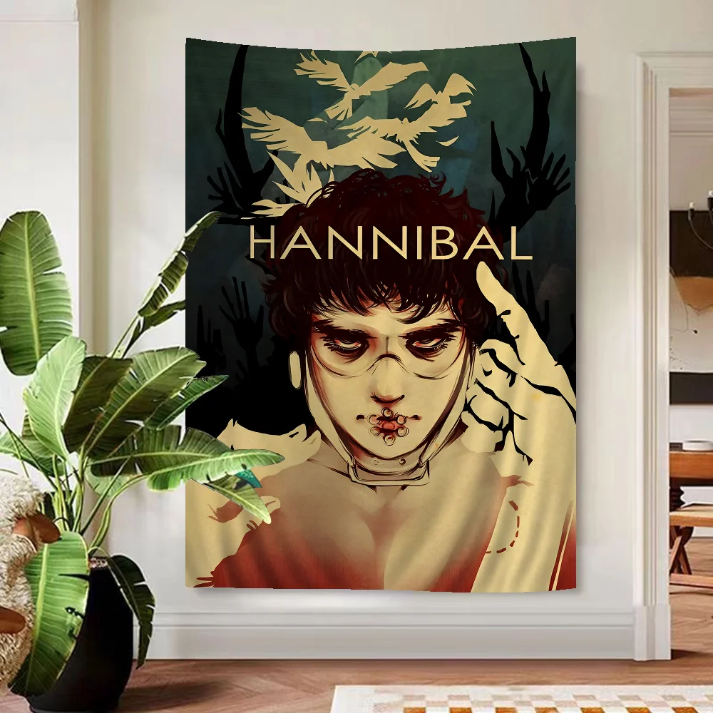 Hannibal Classic Movie Printed Large Wall Tapestry Cheap Hippie Wall Hanging Bohemian Wall Tapestries Mandala Home Decor