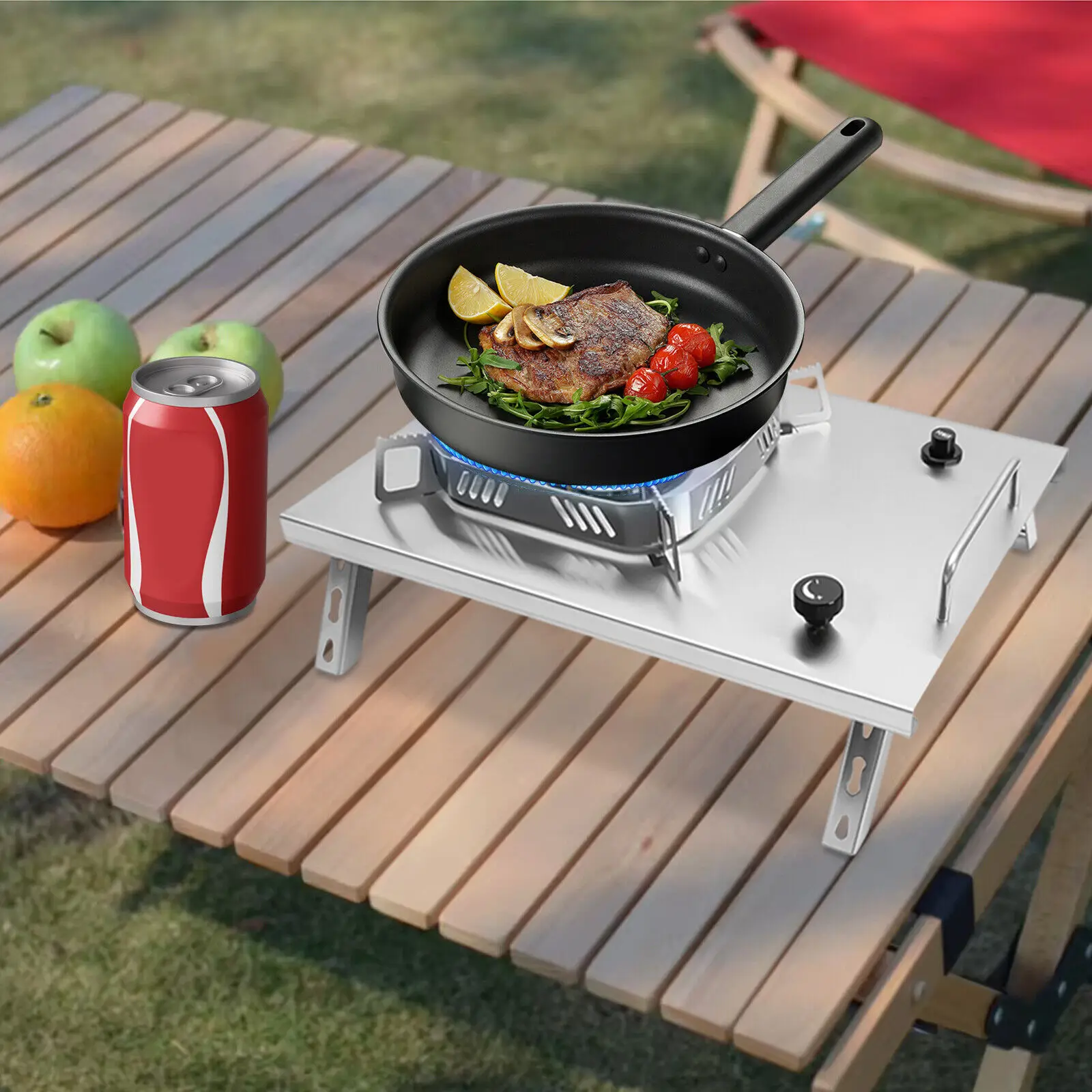 Brennern für Outdoor-Abenteuer: Der perfekte Faltkocher mit verstellbaren Brennern für Camping und Reisen