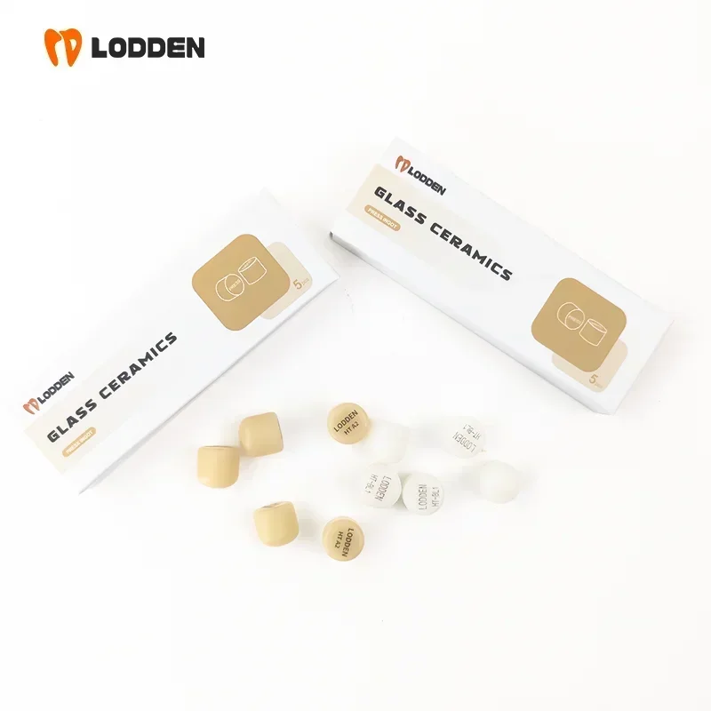 Lodden-Cube dentaire en disilicate de lithium, 5 pièces, en forme de lingots de presse, pour laboratoire dentaire, CAD/Capture d\'écran, matériaux