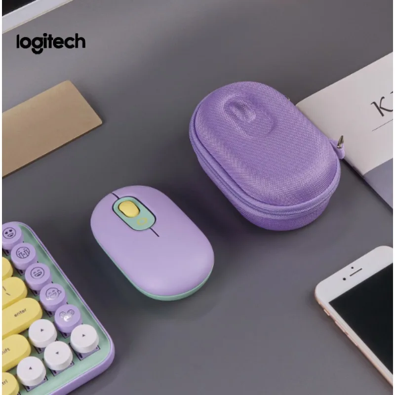 

Logitech POP MOUSE беспроводная Bluetooth красочная мышь офисная портативная боковая кнопка экран с регулируемой скоростью