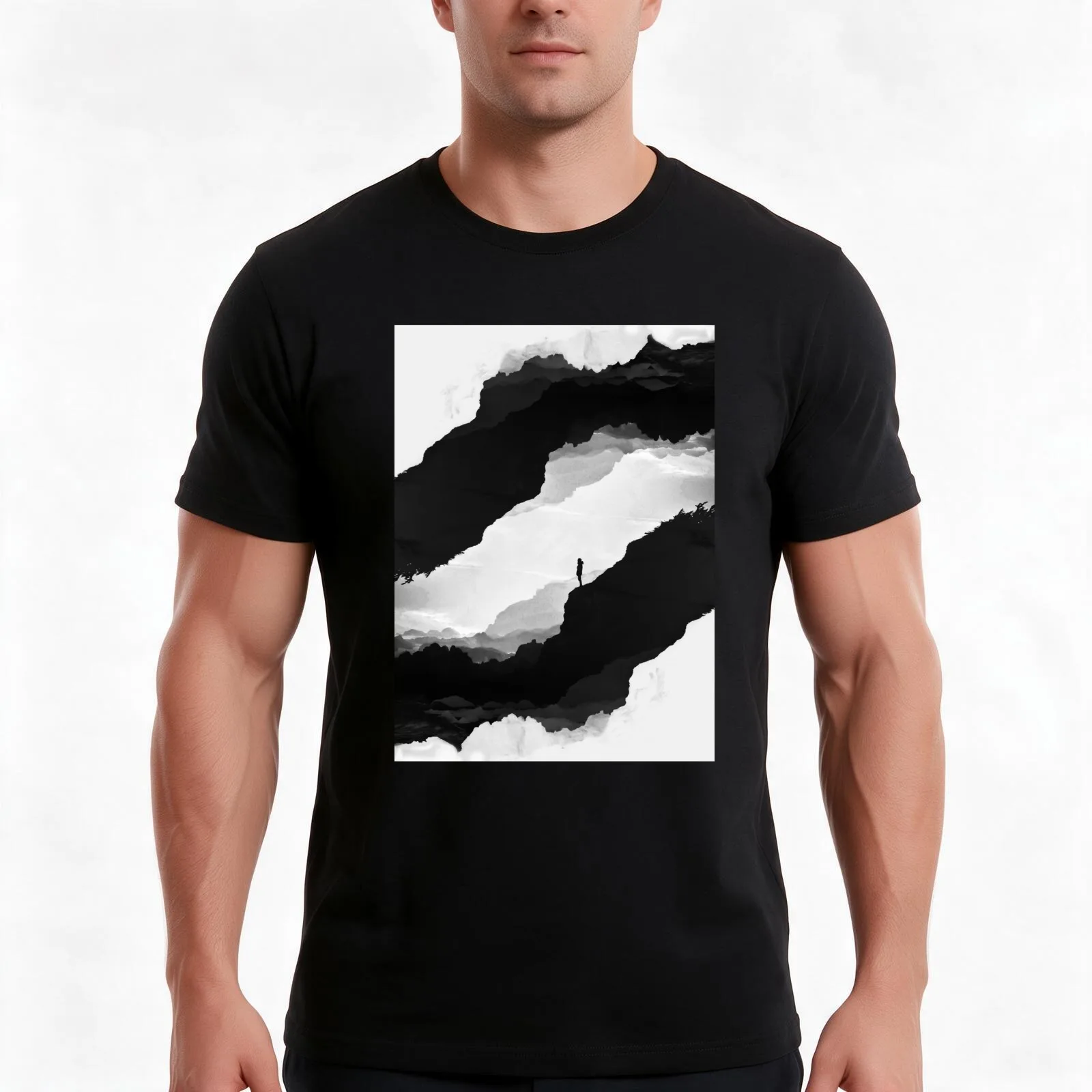 White Isolation T-Shirt, Summer Casual Cotton Tee, Oversized Streetwear Tops, Vintage Graphic Print, Loose Fit Short Sleeve