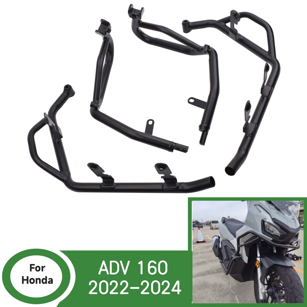 ADV160 Highway Engine Guard Bumper For Honda ADV 160 2022 2023 2024 2025 Crash Bar Motorcycle Body Frame Protector Accessories