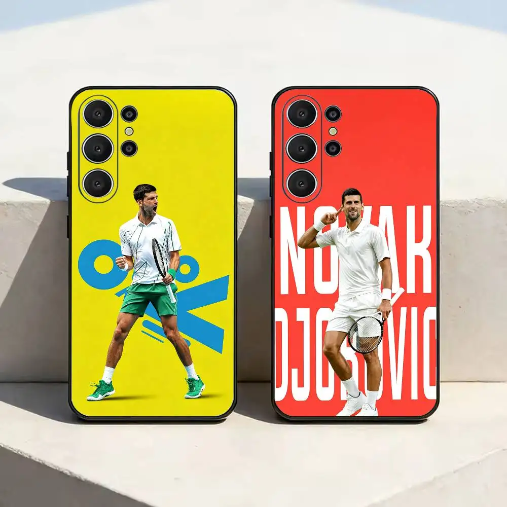 N-Novak Tennis Legend D-Djokovic  Phone Case For Samsung S25,S24,S21,S22,S23,S30,Ultra,S20,Plus,Fe,Soft Silicone Black Cover