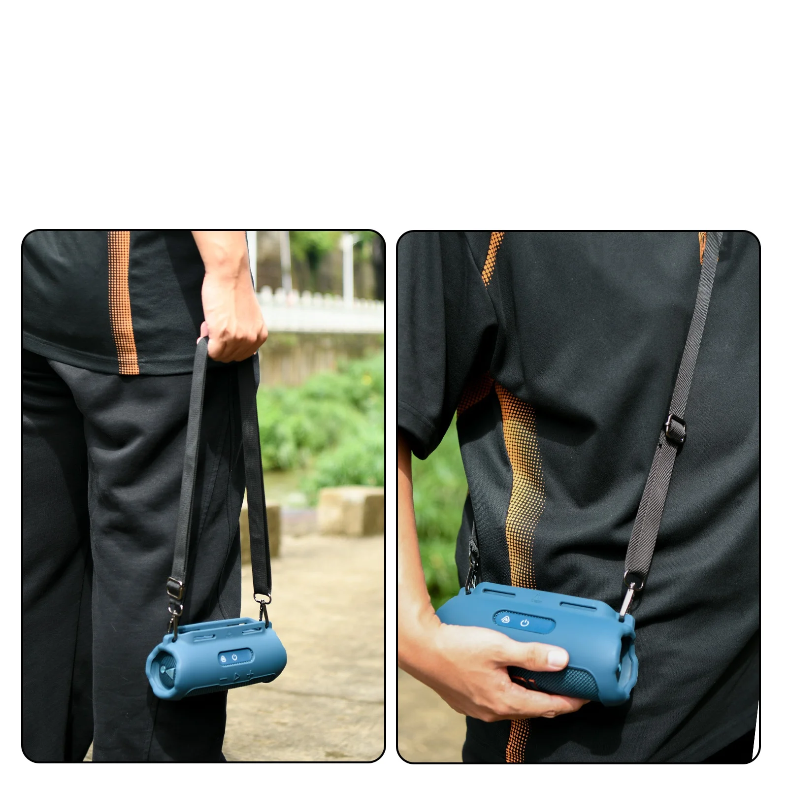 Silicone Protective Case For JBL Flip7 Speaker Portable Bike Bars Fixed Strap Holder Protector Travel Easy Carrying Case Shell