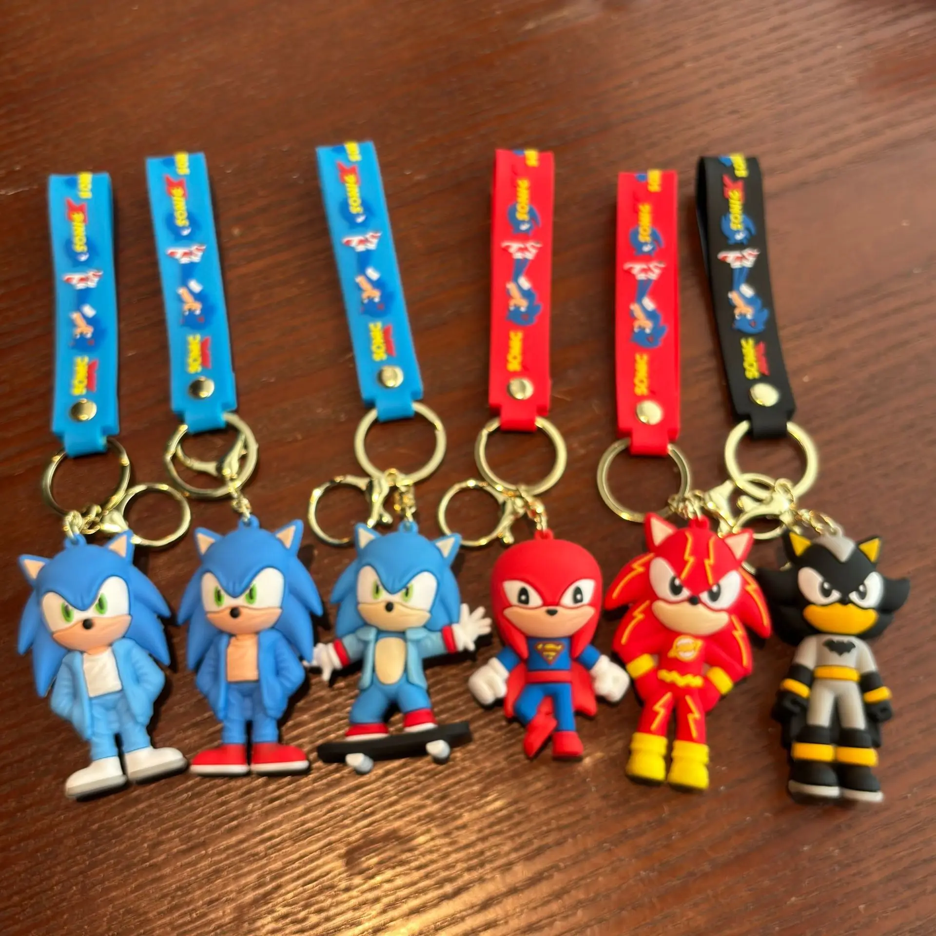 الكرتون سونيك المفاتيح سحر الأسرع من الصوت سونيك سونيك تأثيري عمل الشكل المفاتيح قلادة الديكور لعب هدايا الأطفال #3