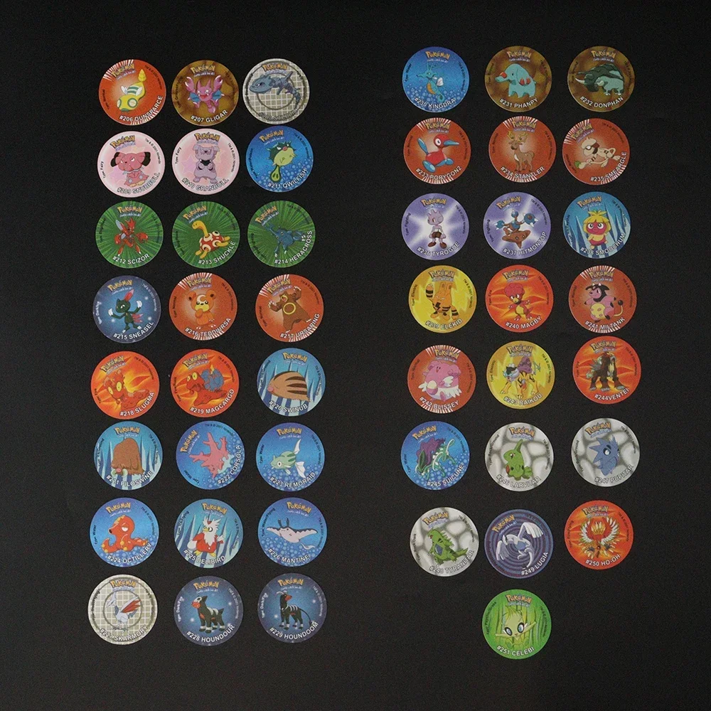 Poke Tazos Album 1st/2nd/3rd 401pcs Edition Ash Ketchum Starter Tap Collection Card  Trainer Round Pogs Cheetos Chipitaps Gifts - view 5