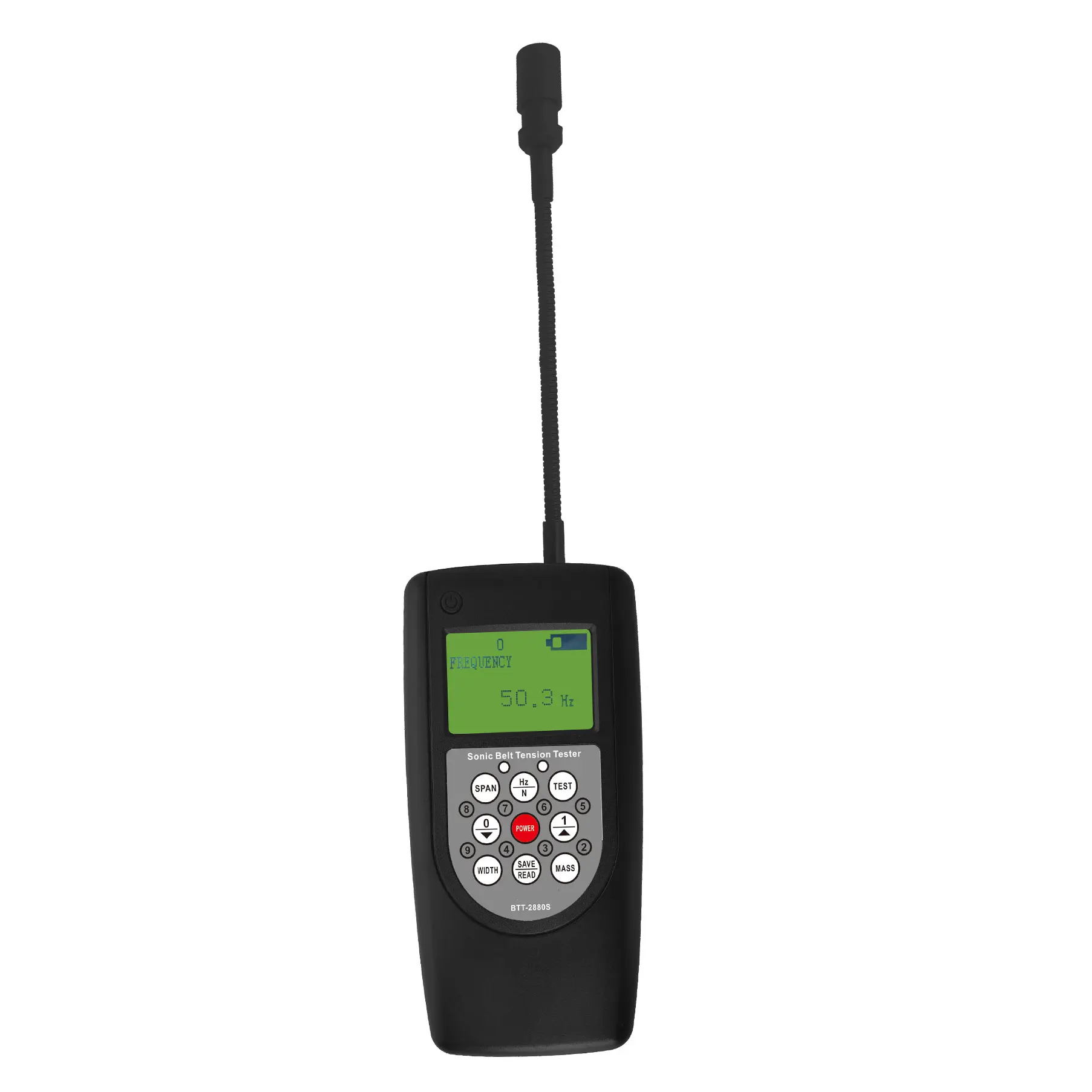 Acoustic belt tension tester BTT-2880S measure the vibration frequency when it is hit or moving fast Sonic tensiometer