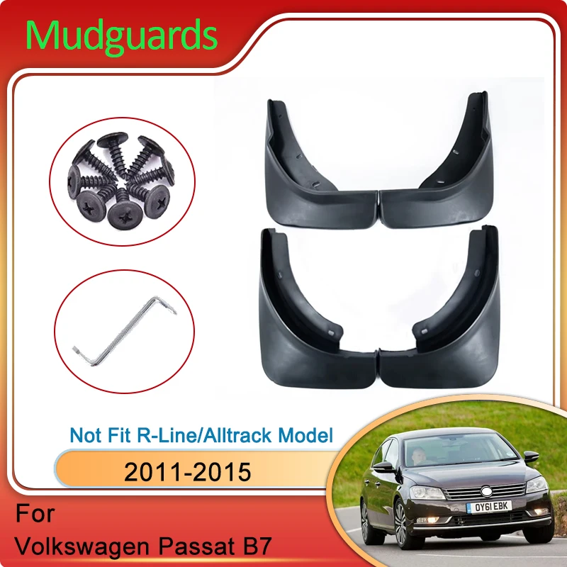 

For Volkswagen VW Passat B7 2011 2012 2013 2014 2015 Mudguards Splash Wheels Fender Mudflaps Auto Parts Accessories Cars Sticker