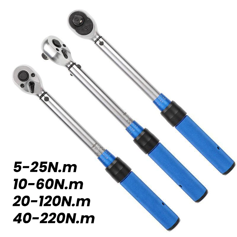 Pre Set Torque Wrench High Precise Torque 1/4 3/8 1/2 Drive Torques Key Wrench for Bicycle Car Repair Tool Hand Tools