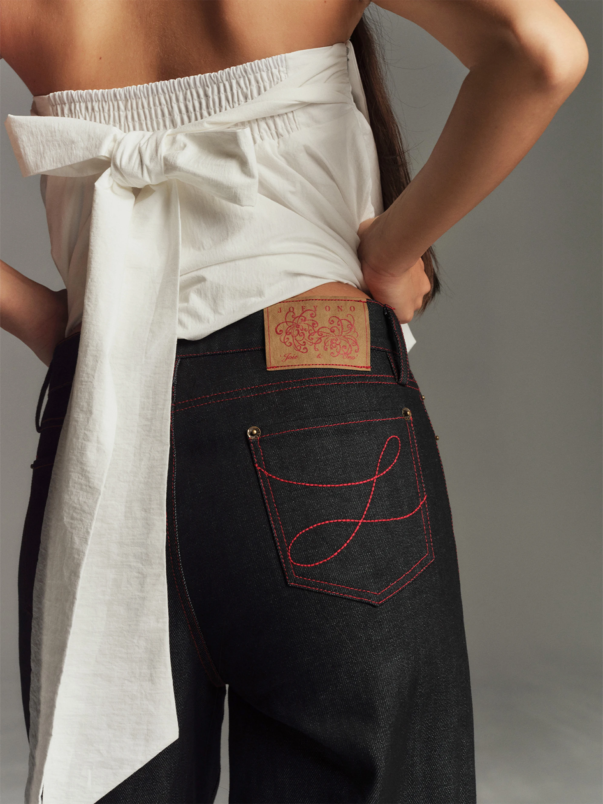 

Джинсы Joeyono Ganshan Blue Original 1990-х годов, женские, тонкие, прямого кроя, летние, длинные брюки, с завышенной талией, джинсовые скинни, машинная вышивка