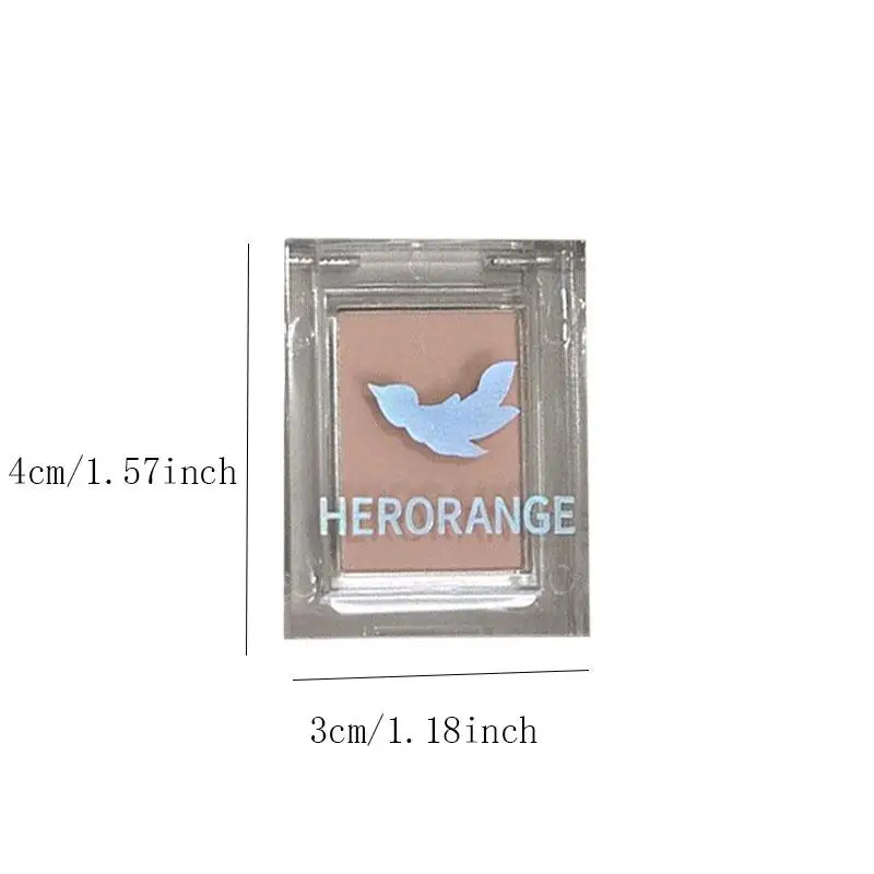 【HERORANGE】아이섀도우 피치 핑크 블러쉬 누드 브라운 페이스 컨투어 방수 롱래스팅 글리터 매트 아이섀도우 프라이머 메이크업