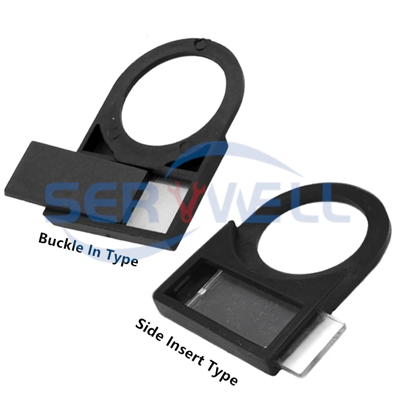100Pcs 16mm 22mm 25mm 30mm Diameter Push Button Switch Protector Black Plastic Notice Board with Cover Panel Label Frame