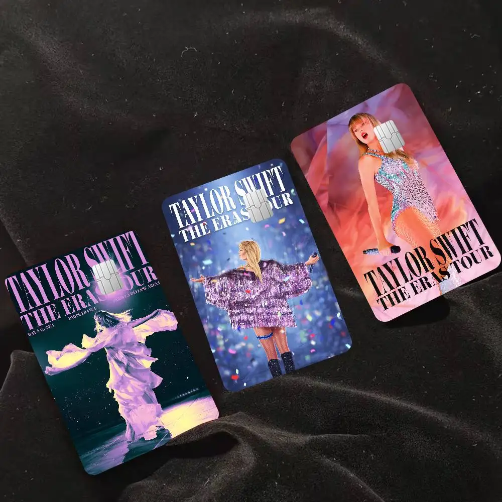 Hot Singer T-TaylorS S-SwiftS Classic Vintage Anime Cartoon Sticker Film Skin for Credit Card Debit Bank Bus Card