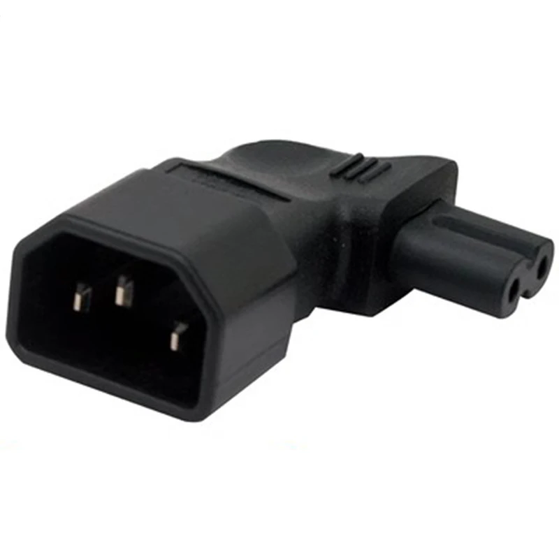90 Degree Right Angled IEC Angle IEC320 IEC 320 C14 Socket To IEC C7 AC Power Plug Adapter Power Supply Connector Set