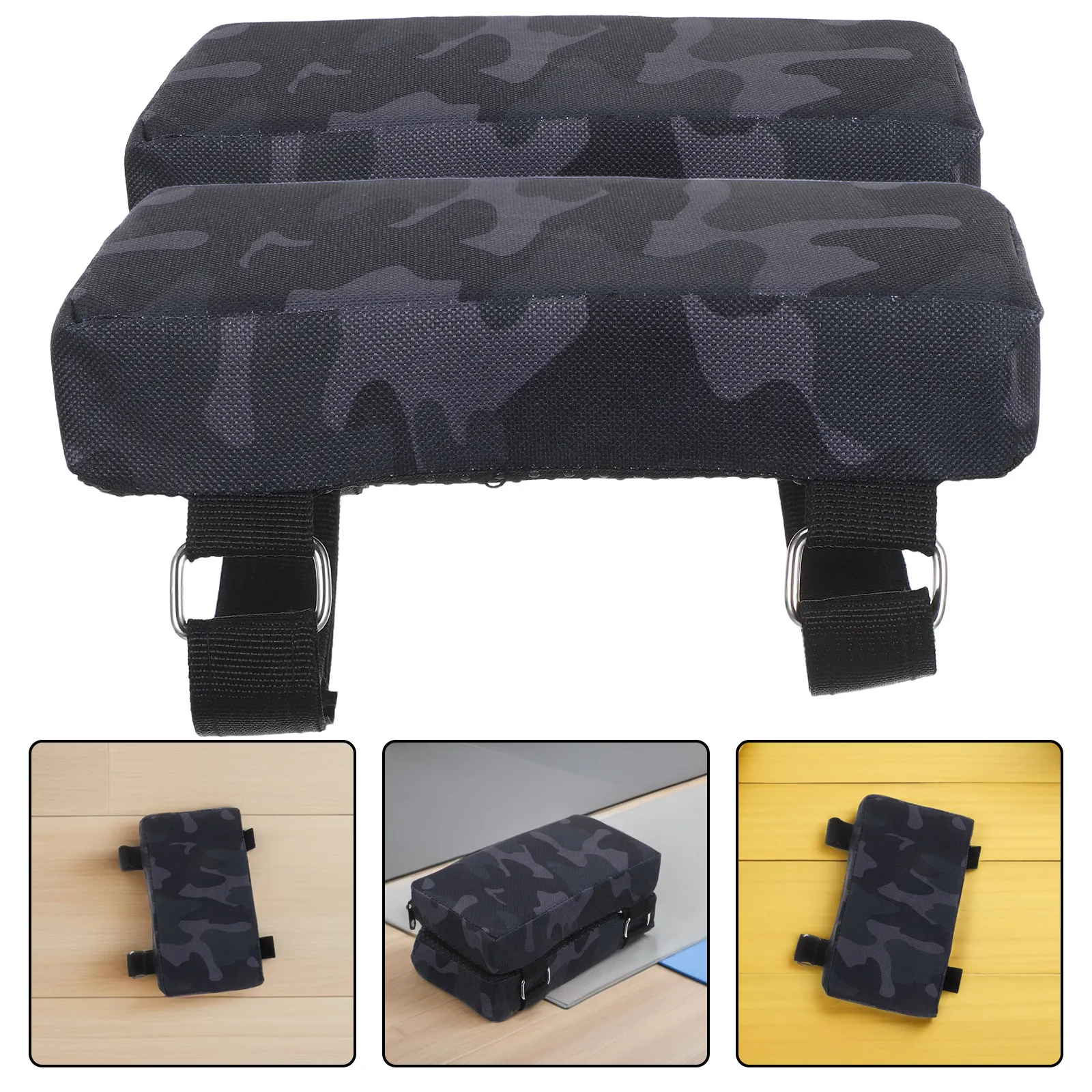1Pair Squat Machine Protective Pads Non-Slip Shoulder Cushion Noise Reduction Adjustable Straps Squat and Leg Press Gym