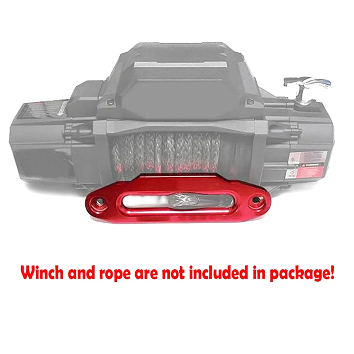 

ABQA-Car Universal 8000-15000 LBs Synthetic Mount Winch Rope 10 Inch 254MM Aluminum Hawse Fairlead SUV ATV UTV Hawse Fairlead