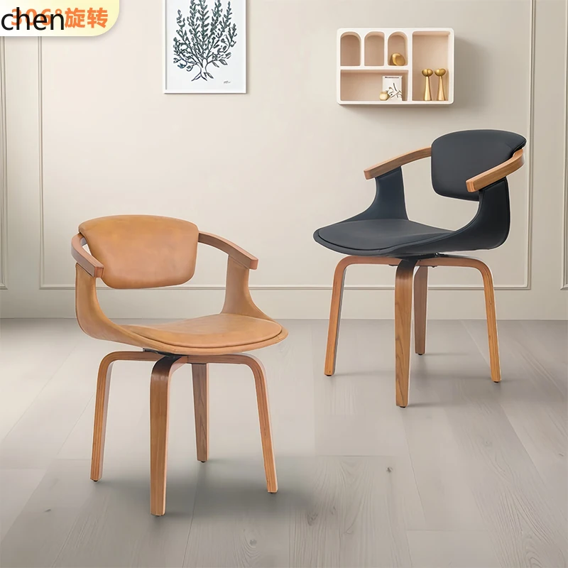 

LXC Home Dining Table Chair Study Office Computer Chair Simple Modern Solid Wood Dining Chair