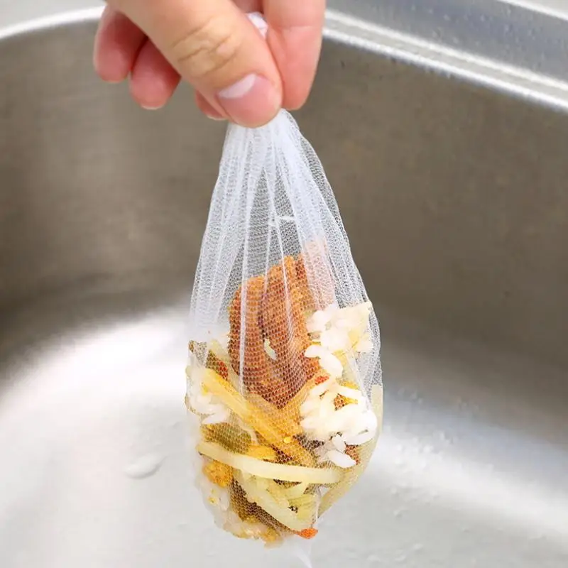 30/100PCS Household Food Residue Sink Strainer Disposable Filter For Sink Sewer Kitchen Cleanning Sink No Dirty Hand Strainer