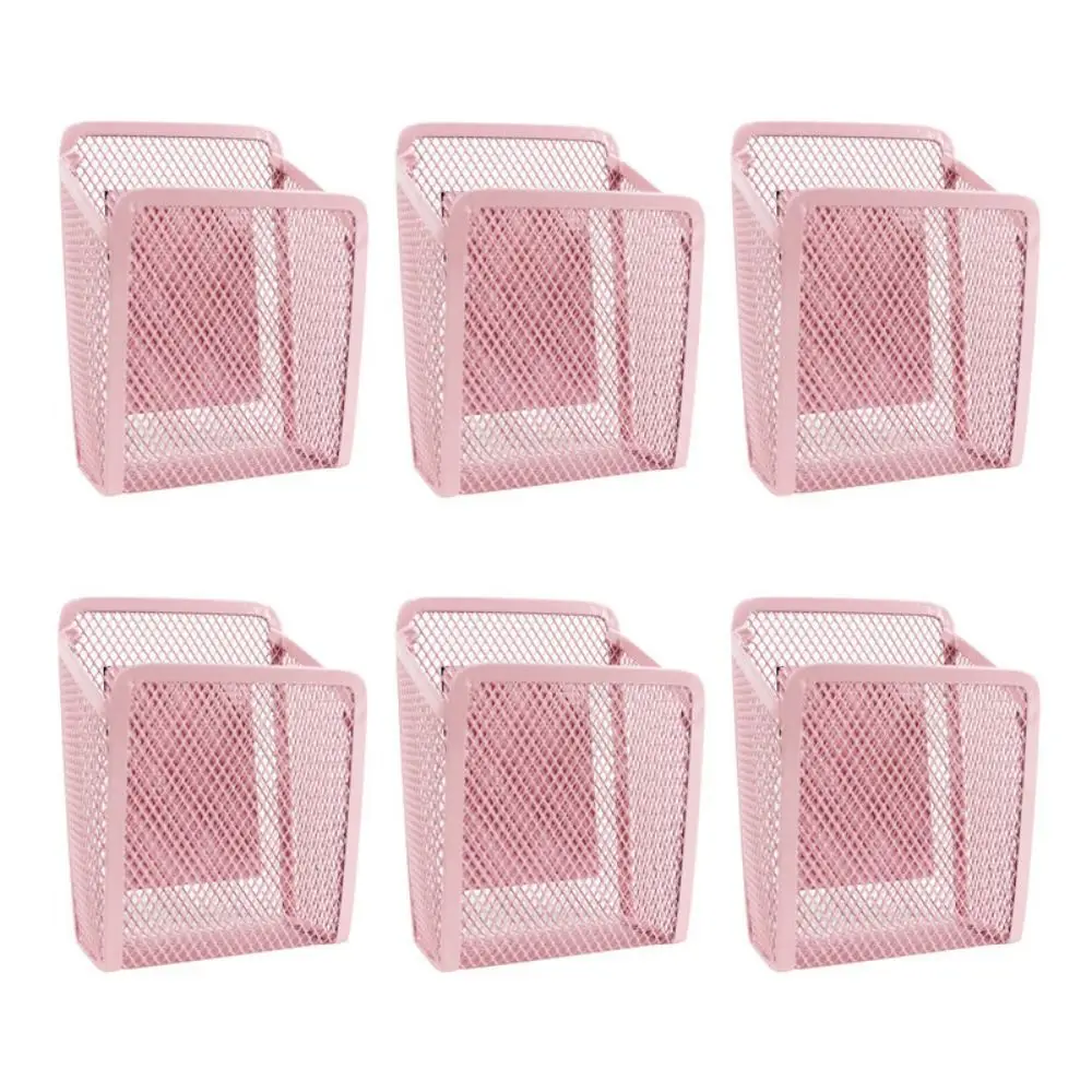 Multifunctional Magnetic Pencil Holder Space-Saving Wall-Mountable Mesh Marker Holder Compact Writing Utensil Storage Organizer