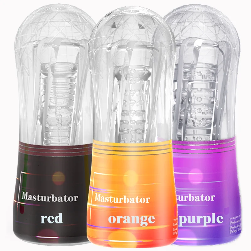 Transparent Vagina  Endurance Exercise  supplies Vacuum Pocket Cup Male Masturbator Cup Soft Pussy  Toys for Men