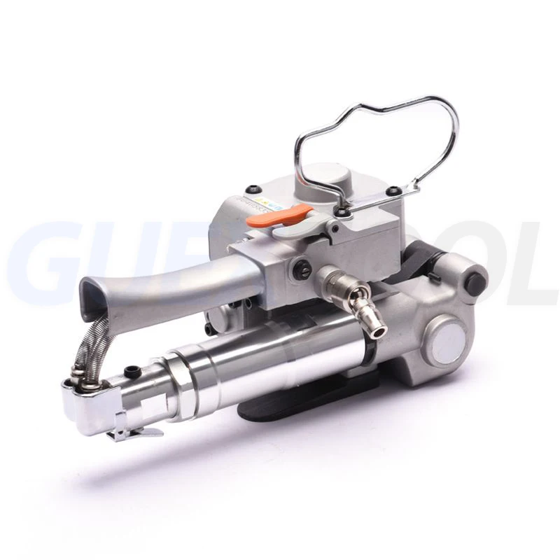 الهوائية الساخنة الذوبان آلة التعبئة والتغليف شريط الصلب البلاستيكي PET المحمول البلاستيك PP شريط الساخنة الذوبان حزمة آلة أداة Banding آلة التعبئة والتغليف الهوائية