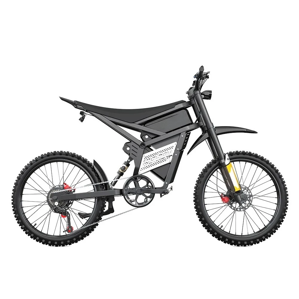 E6 Electric Motorcycle Adults 2500W(Peak) Motors 25inch Tire Electric Bike 52V40AH Battery Speed 60Kmh Mountain E-bikes