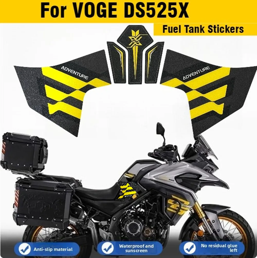 

Для VOGE DS525X наклейки на топливный бак, матовая защита боковой панели, водонепроницаемые противоскользящие аксессуары для мотоциклов Loncin 525 DSX