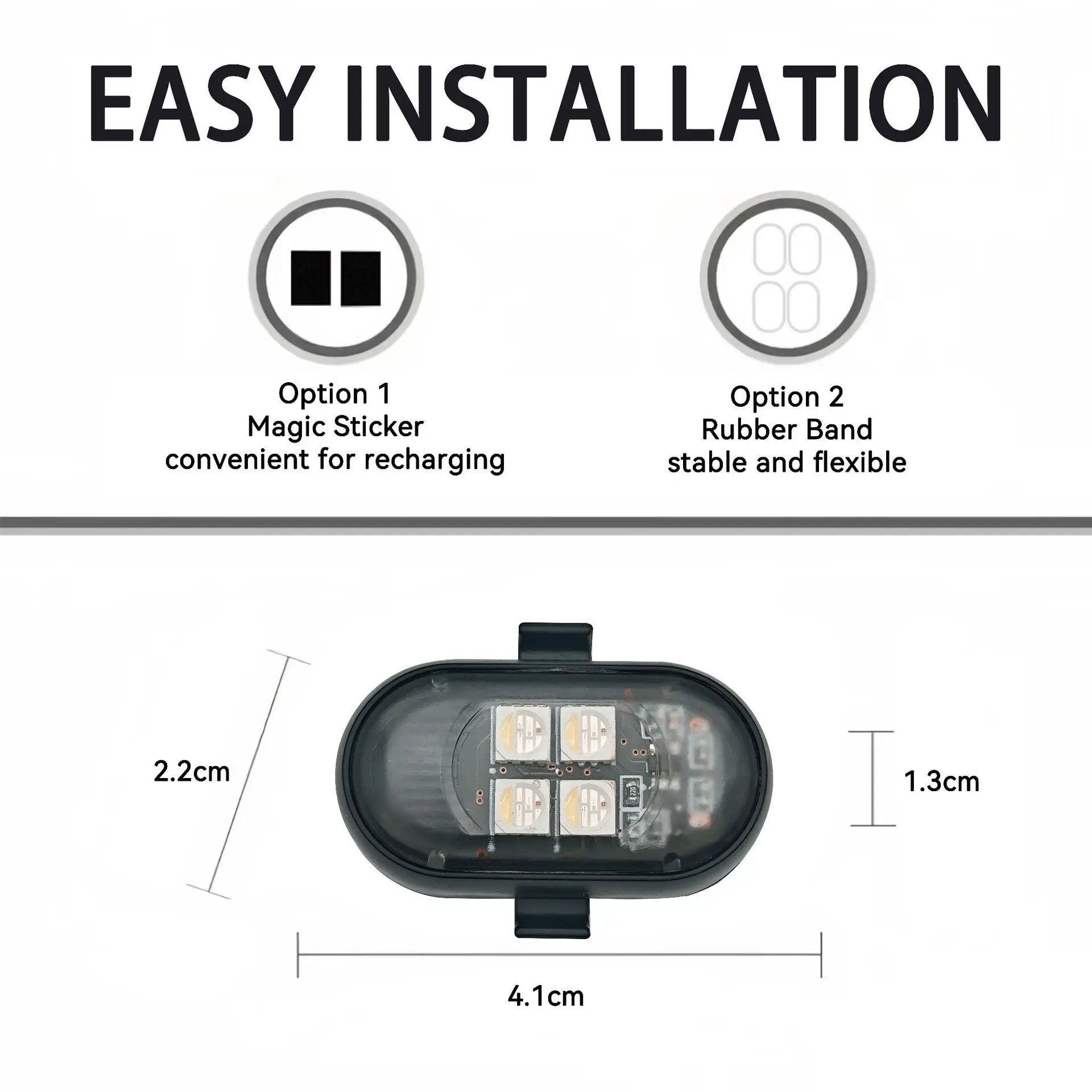 4x جديد 8 ألوان لاسلكية للتحكم عن بعد ضوء إحترافي لسيارة دراجة نارية بدون طيار، ضوء تحذير الملاحة LED العالمي #4