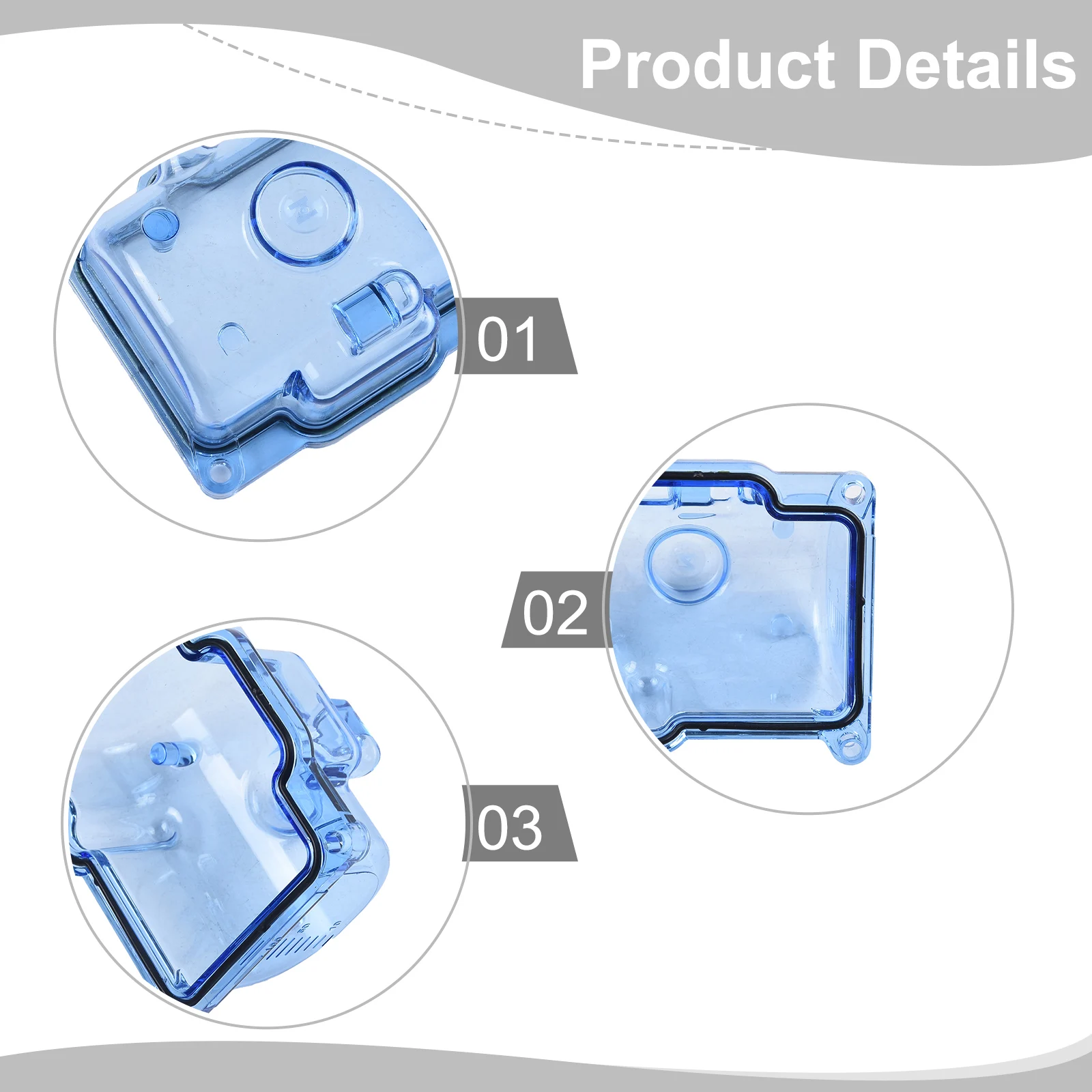 For KEIHIN for pwk Shell Oil Pan And Play 42MM ABS Blue Bottom 42MM Bottom Of Carburetor Bowl Oil Cup Motorcycle Transparent