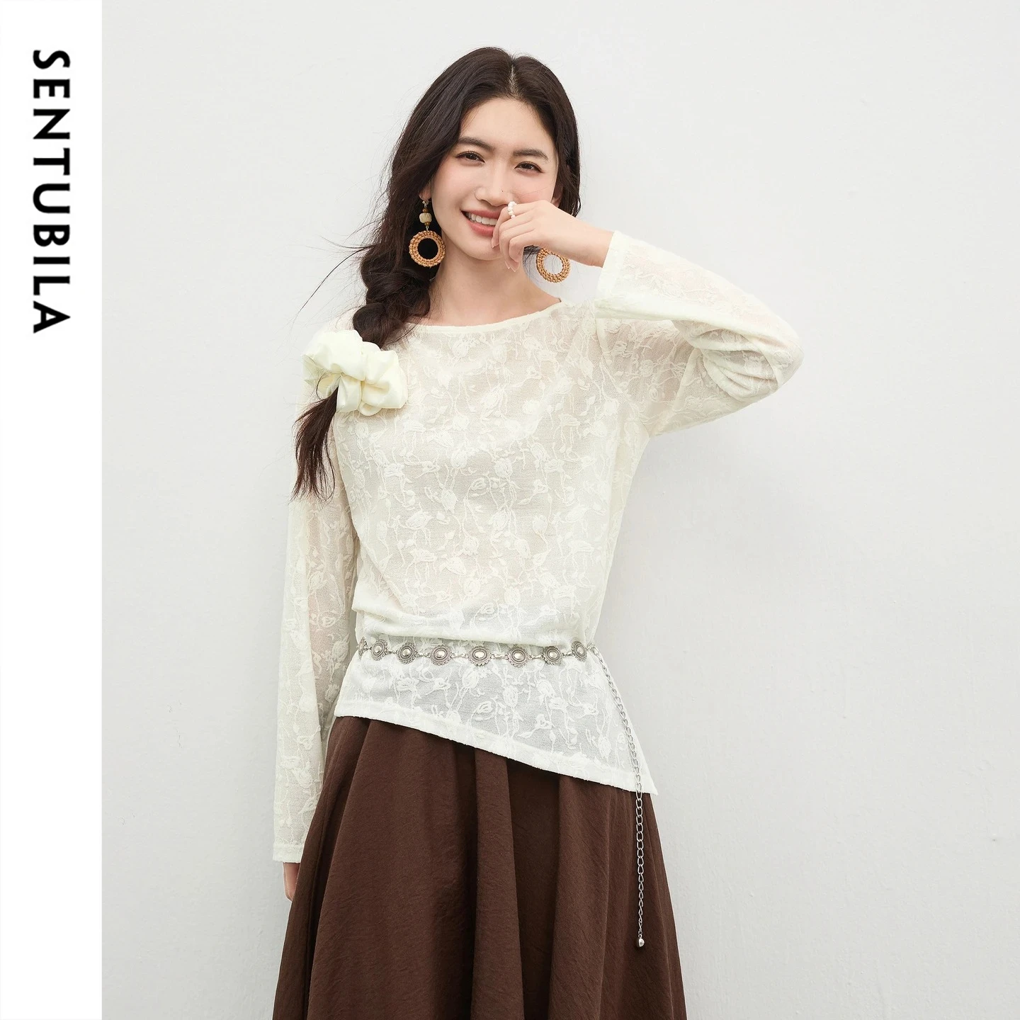 Apricot Lace T-shirt