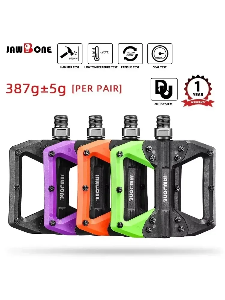 AliExpress Jawbone New Bicycle Pedal Modular Composite MTB Bike Mountain Flat Pedal DU+Sealed Bearing Road Bike Cycling Footboard Plateform