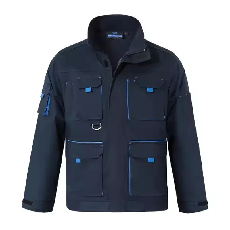 Safety Jackets and Pants for Work Men with Reflective Stripes Multi Pockets Factory  Construction Clothes Workshop Uniforms