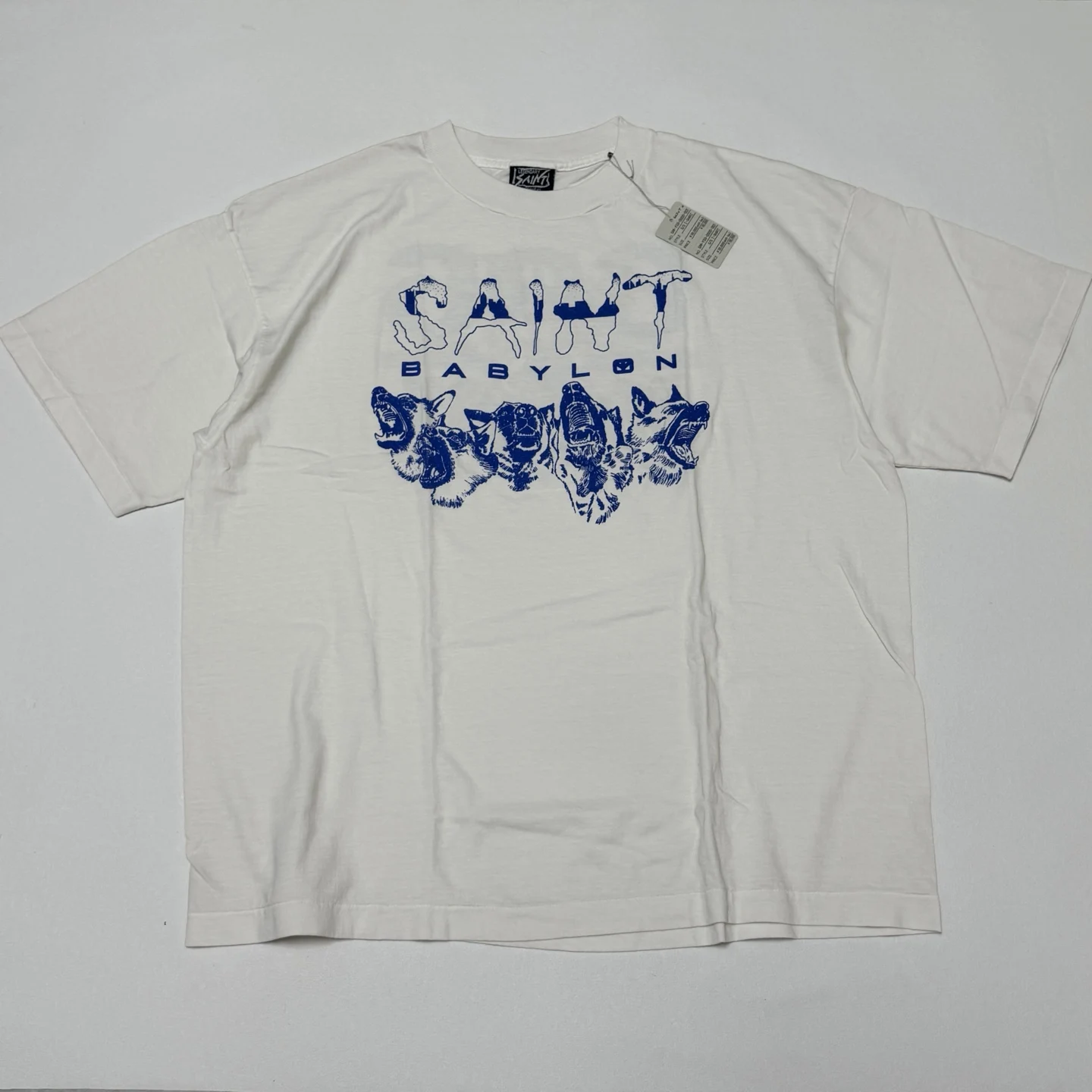 Saint Michael New Summer Babylon Evil Dog wash water to make old short-sleeved T-shirt