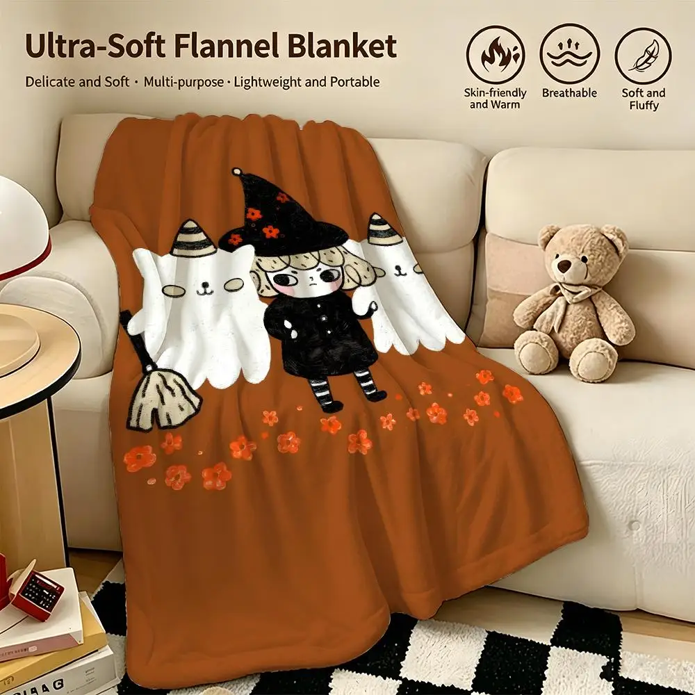 art L-Love soup-P Throw Warm Soft Flannel Blanket, Multi-use for Sofa Bed Camping Travel Nap