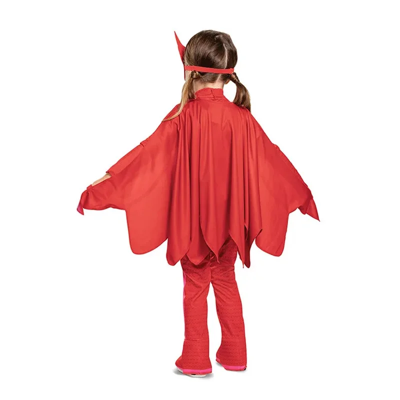 

CyHalloween животные косплей костюм для девочек супер сова герой комбинезон маска детское милое нарядное платье косплей кошка мальчик геккон комбинезон костюм