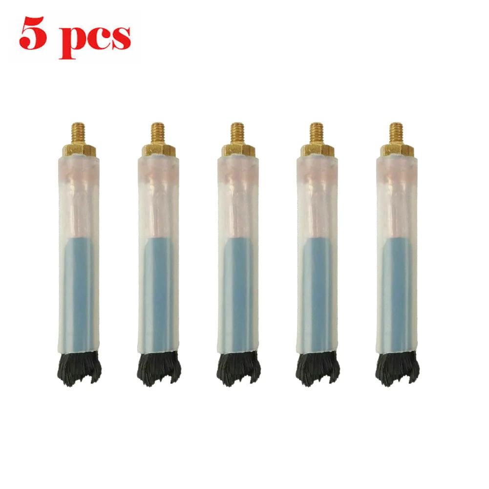 5Pcs M6 Weld Brushes For Weld Seam Bead Joint Cleaning Polishing Machine Cleaner Carbon Fibre Polish Welding Brush For Tig Mig