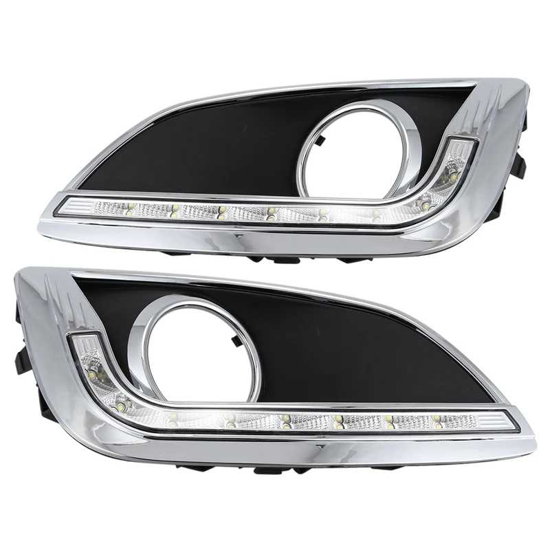 LED DRL Daytime Running Light Fog Lamp 12V Car Running Lights for IX35 Ix 35 2010-2013