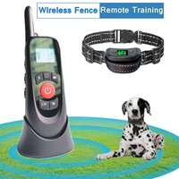 2 In 1 Outdoor Wireless Dog Fence & Electronic Training Collar, 30-500M Fence Range, 500M Remote Training, IP66 Water